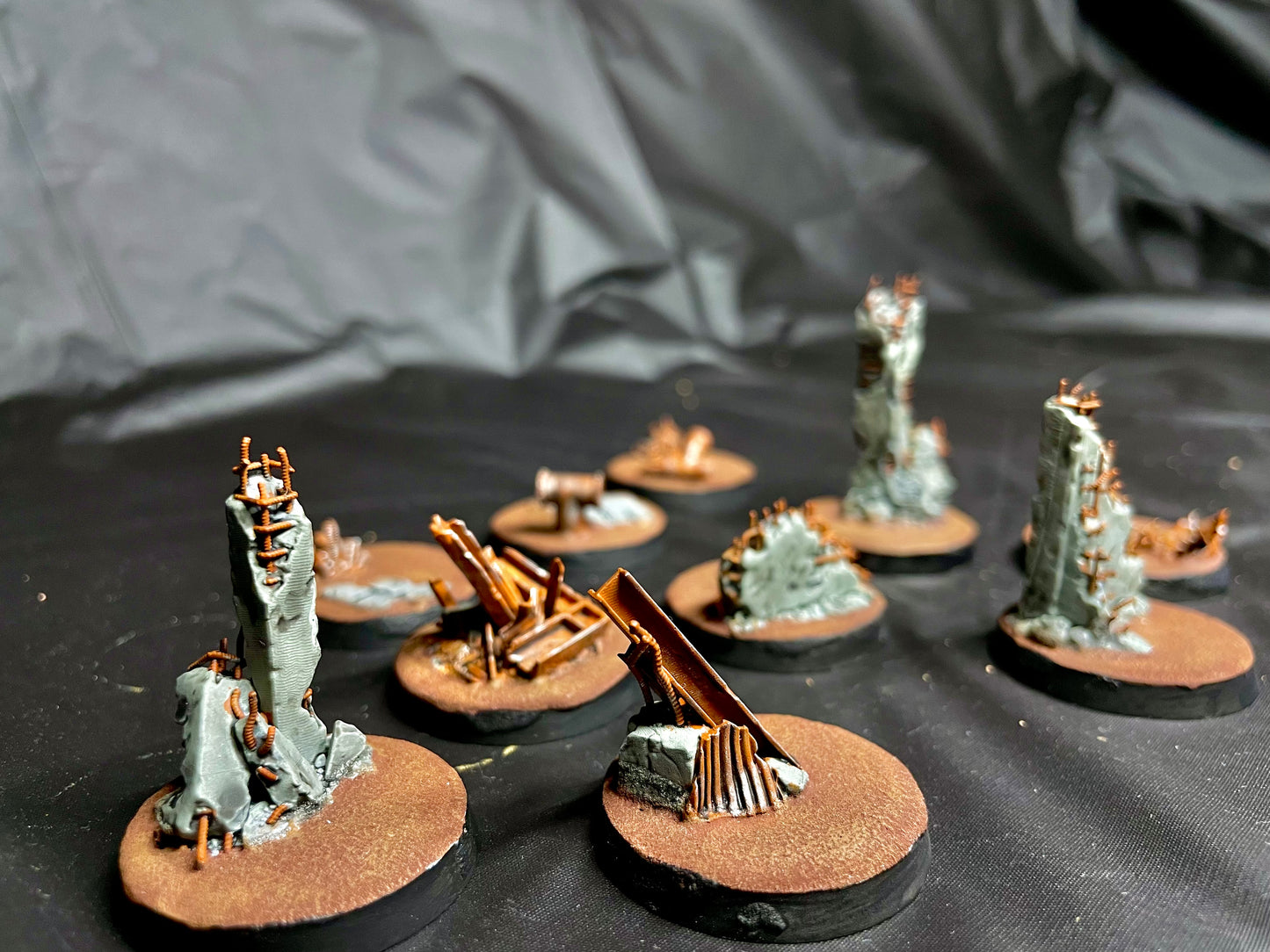 32mm Bases - Urban Ruins — Set of 10