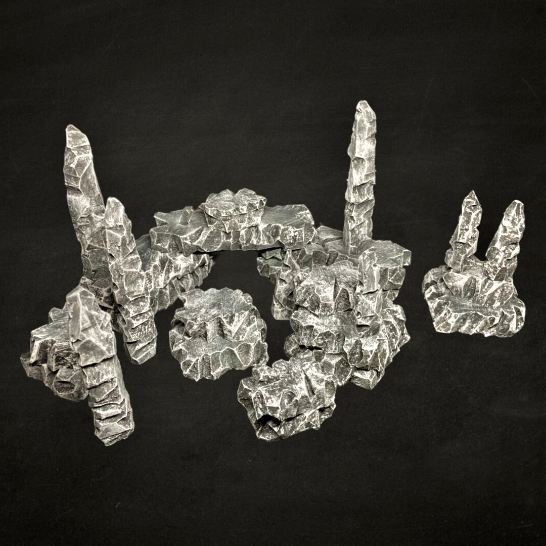 Rocky Terrain Large Bundle - 25+ pieces - Modular