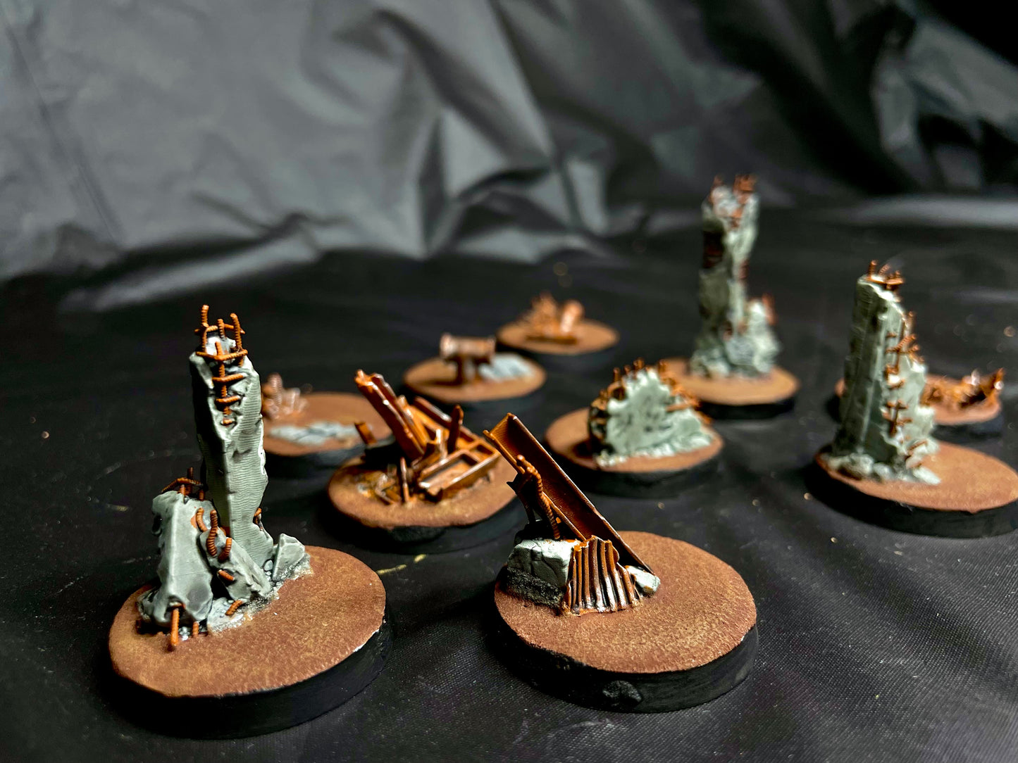 32mm Bases - Urban Ruins — Set of 10